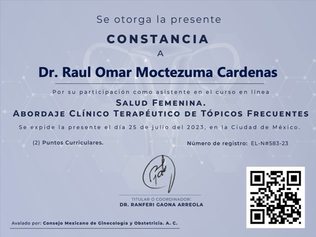 Salud Femenina: Abordaje Clínico Terapéutico de Tópicos Frecuentes, Consejo Mexicano de Ginecología y Obstetricia