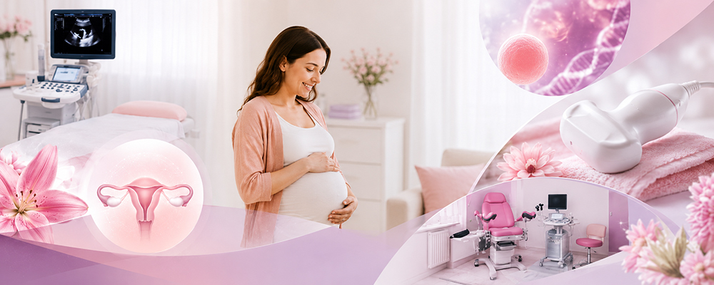 Entorno visual relacionado con ginecología, obstetricia y ultrasonido